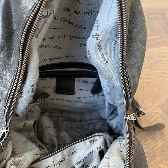 Ash Domino Black Leather Backpack main image 4